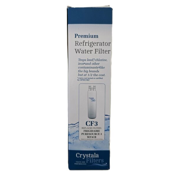 CRYSTALA CF3 Frigidaire Replacement Refrigerator Water Filter WF3CB NEW SEALED - Picture 2 of 8